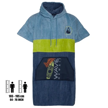 Wave Hawaii Baumwolle Velour Poncho Kapalua - Größe L Wave Hawaii Baumwolle Velour Poncho Kapalua - Größe L